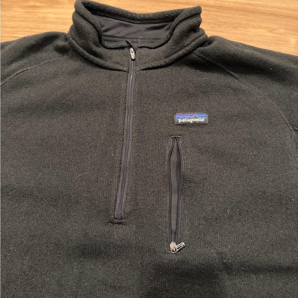 Patagonia Black XL Better Sweater Quarter-Zip Fleece